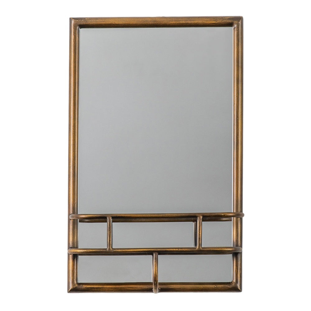 Gallery Interiors Isaac Rectangle Mirror Bronze