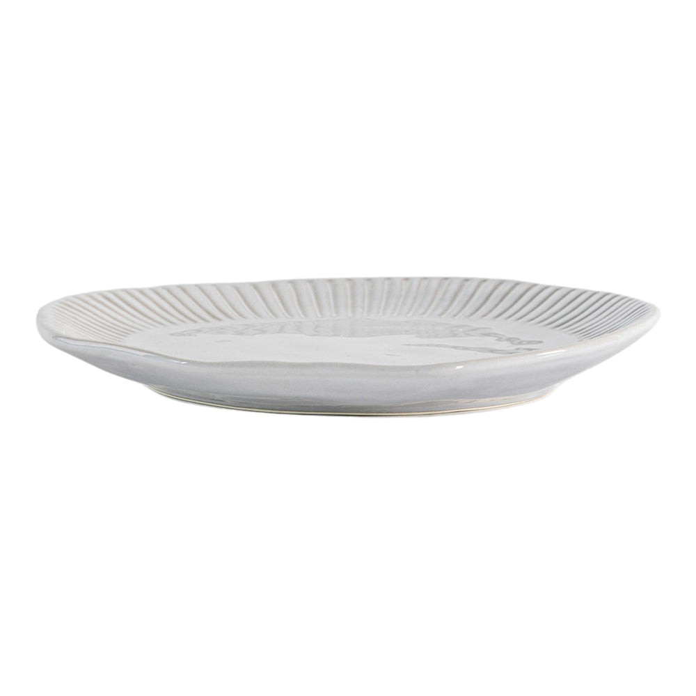 Product photograph of Gallery Interiors Set Of 4 Ellington Organic Ridged Side Plate Natural from Olivia's