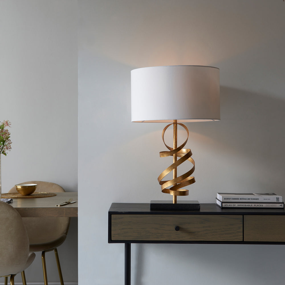 Product photograph of Olivia S Grace Table Light In Gold from Olivia's.