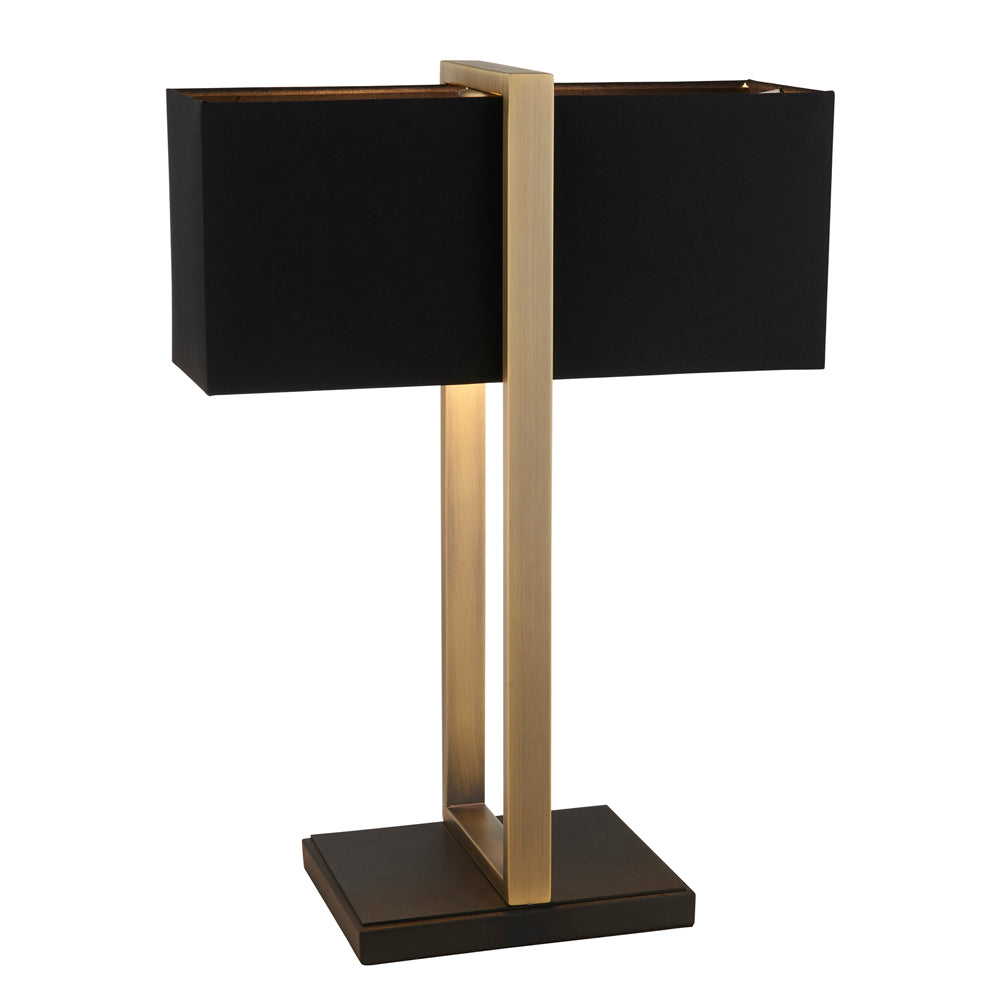 Product photograph of Olivia S Derby Table Lamp In Antique Brass from Olivia's