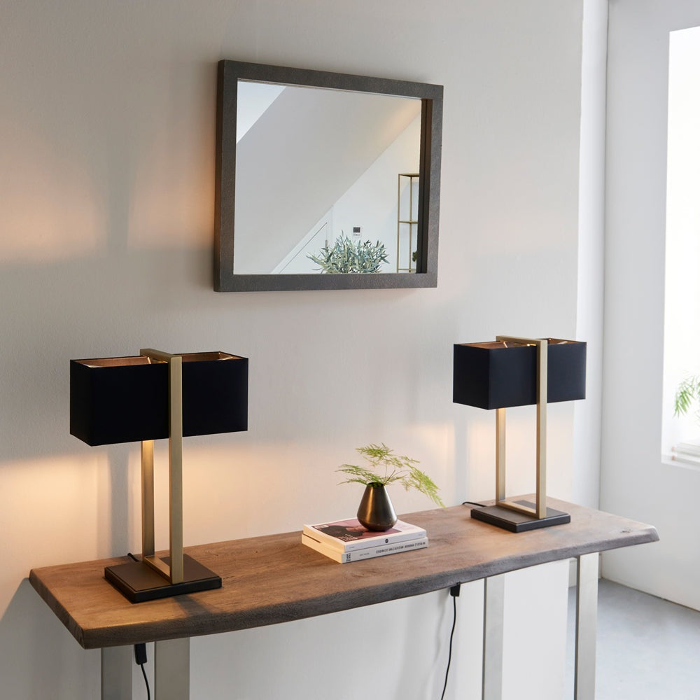 Product photograph of Olivia S Derby Table Lamp In Antique Brass from Olivia's.