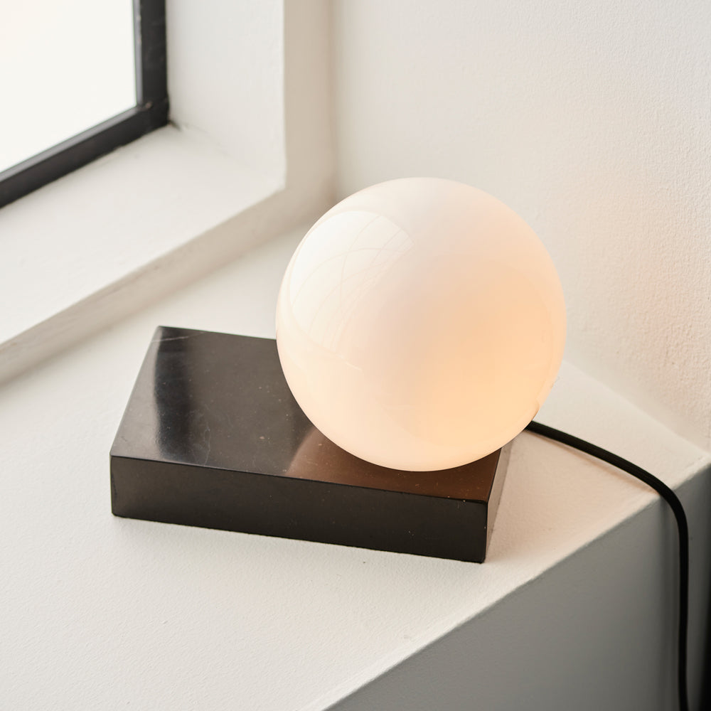 Product photograph of Olivia S Ruby Table Lamp In Black Marble from Olivia's.