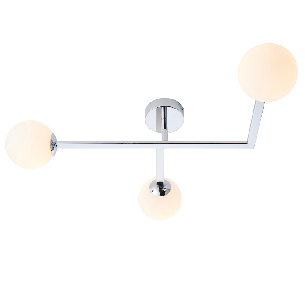 Product photograph of Olivia S Brooklyn Bathroom 3 Ceiling Light In Chrome from Olivia's