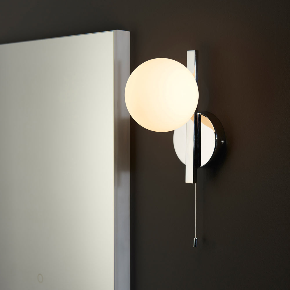 Product photograph of Olivia S Melody Bathroom Wall Light In Chrome from Olivia's