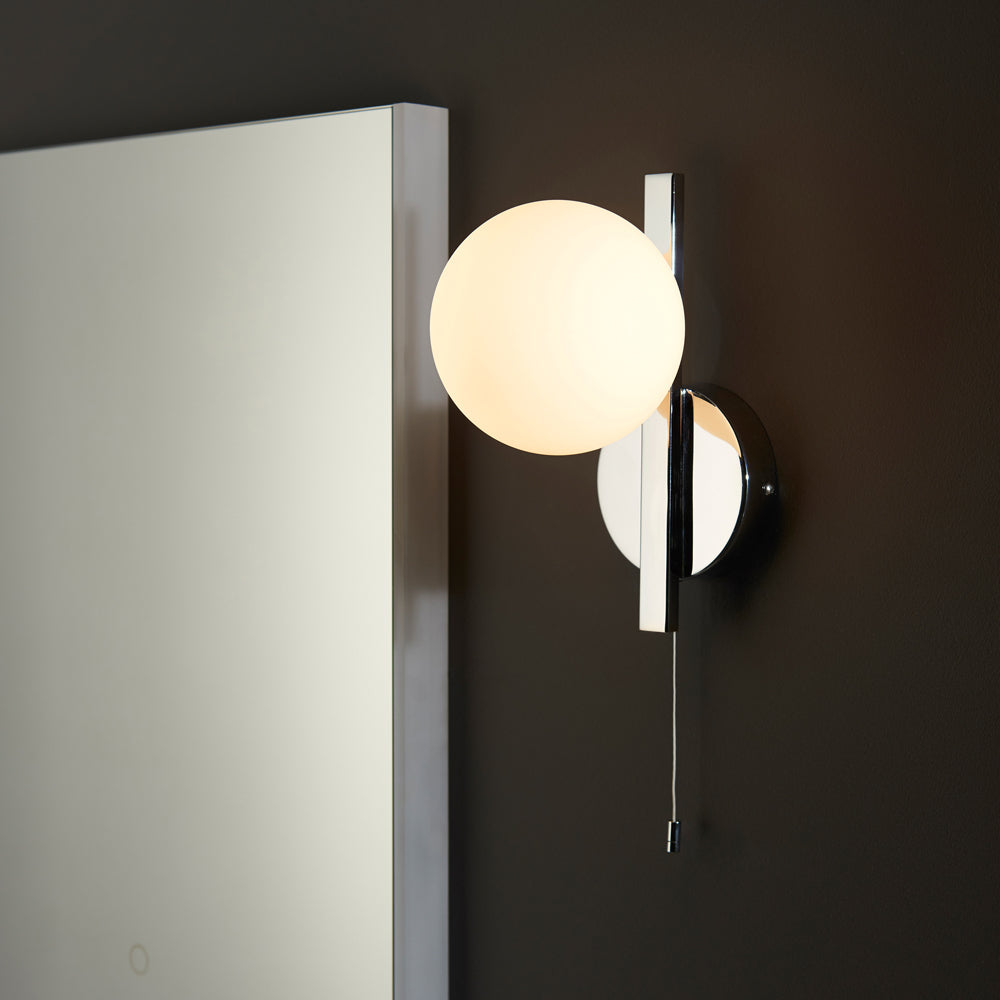 Product photograph of Olivia S Melody Bathroom Wall Light In Chrome from Olivia's.