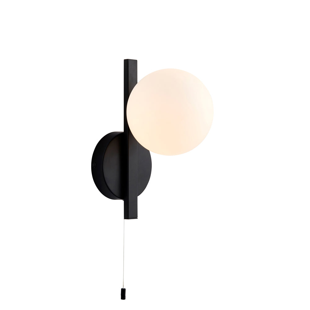 Product photograph of Olivia S Melody Bathroom Wall Light In Black from Olivia's