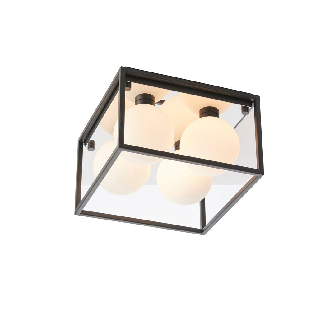 Product photograph of Olivia S Harper Bathroom 4 Ceiling Light In Black from Olivia's.