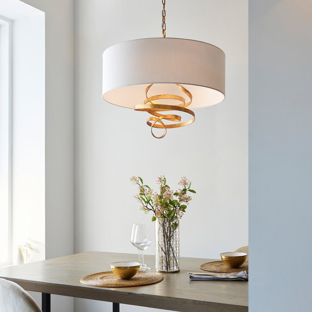 Olivias Grace Ceiling Light In Gold