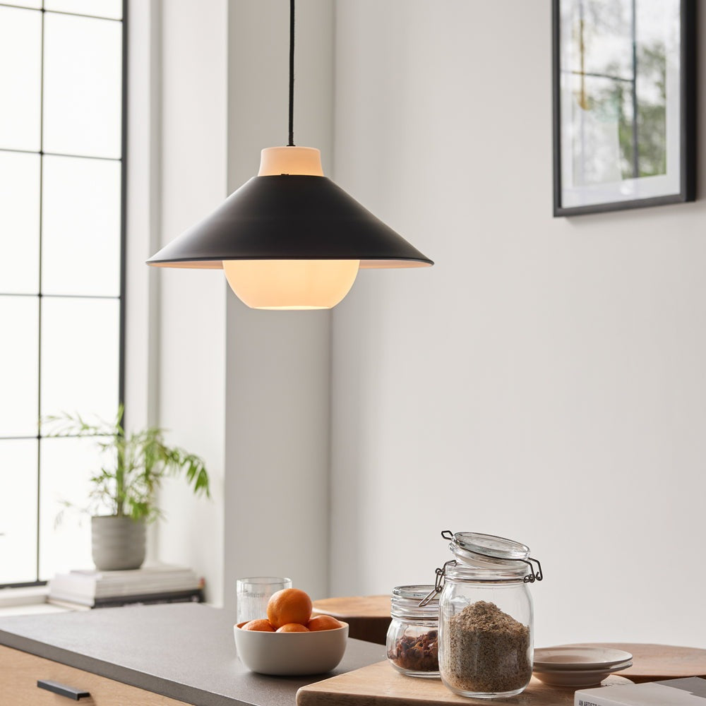 Olivias Hallie Straight Pendant Light In Black