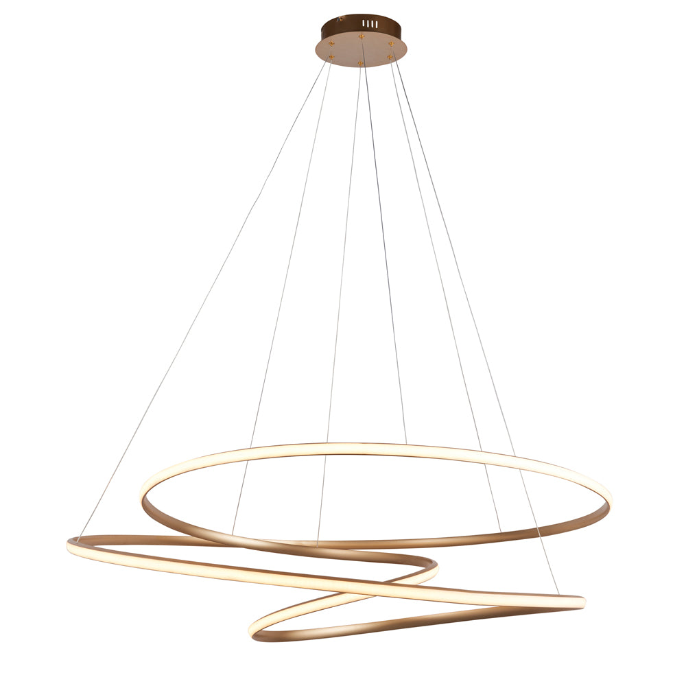 Product photograph of Olivia S Gabriella Pendant Light In Gold from Olivia's