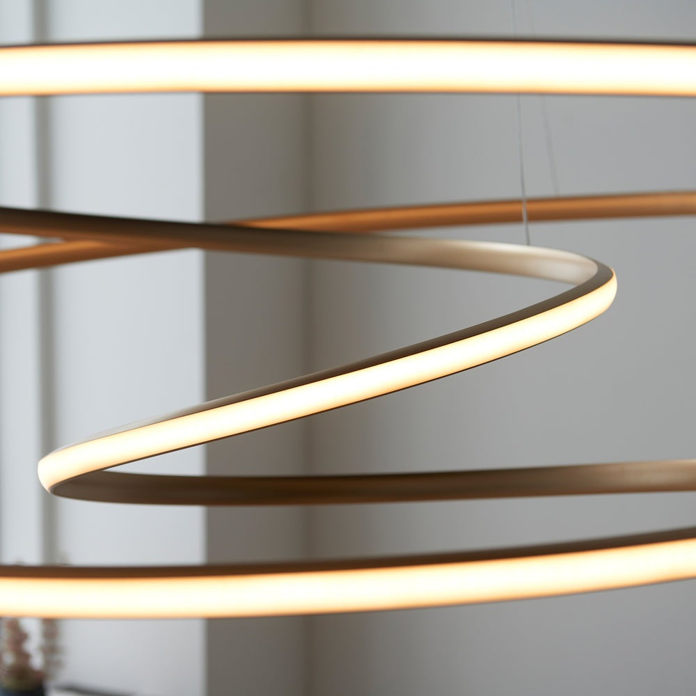 Product photograph of Olivia S Gabriella Pendant Light In Gold from Olivia's.