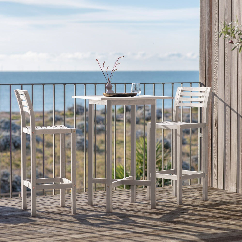 Product photograph of Gallery Outdoor Set Of 2 Gallery Outdoor Romilly Bar Stools Whitewash from Olivia's.