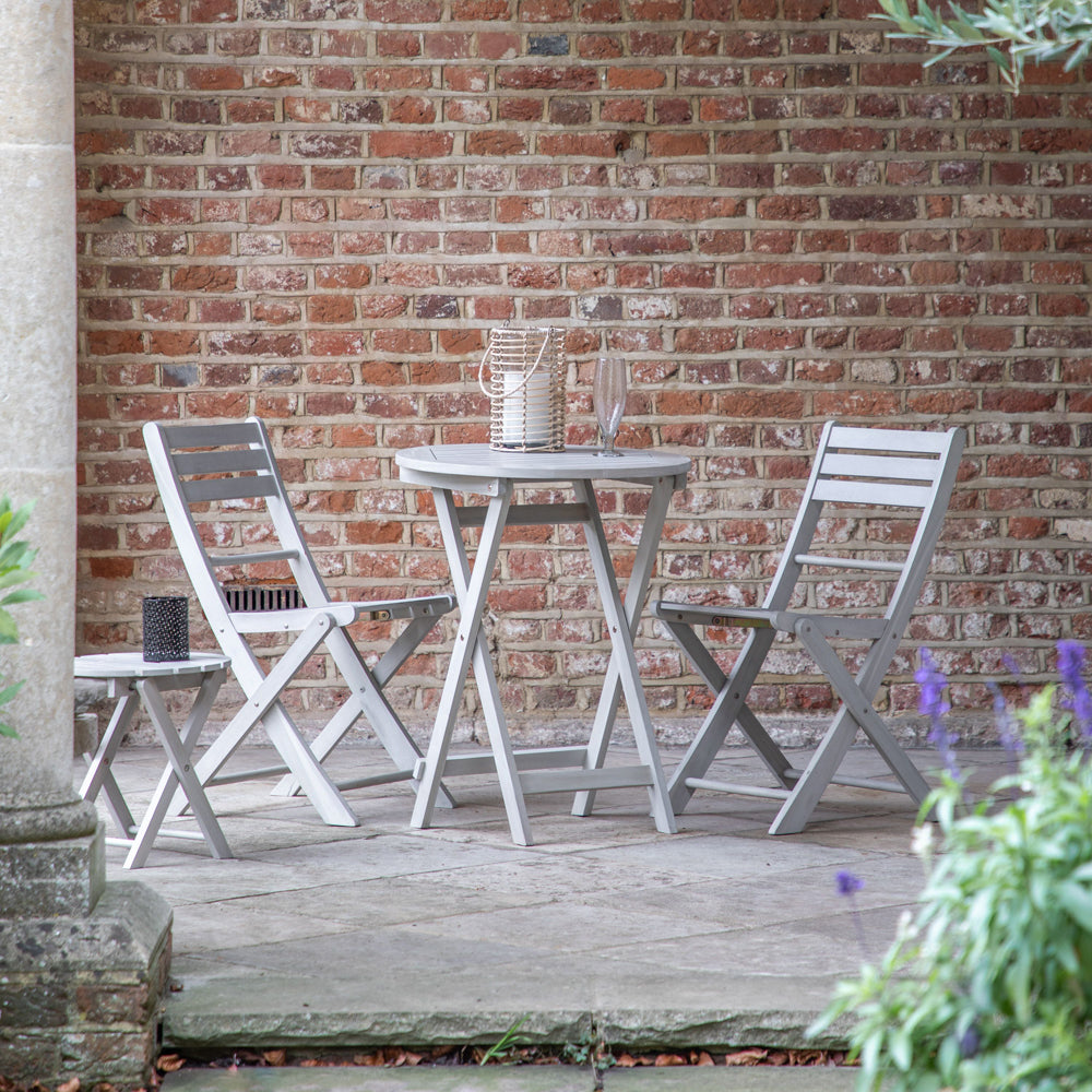 Product photograph of Gallery Outdoor Set Of 2 Gallery Outdoor Romilly Folding Chairs Whitewash from Olivia's