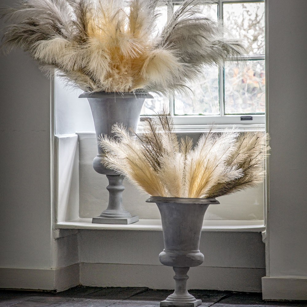 Product photograph of Gallery Interiors Set Of 3 Feathered Stem Grey from Olivia's.