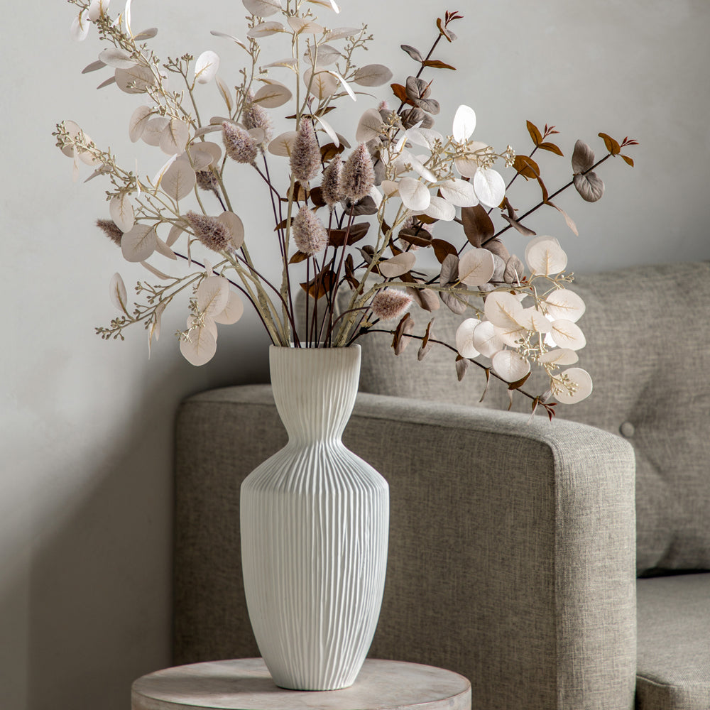 Product photograph of Gallery Interiors Eucalypytus Arrangment Ivory Brow from Olivia's.