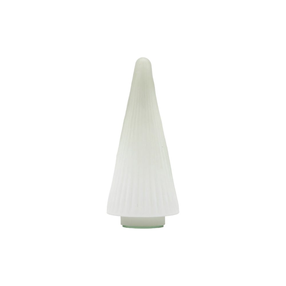 Product photograph of Gallery Interiors Ribbed Tree White Frost Glass Small from Olivia's.