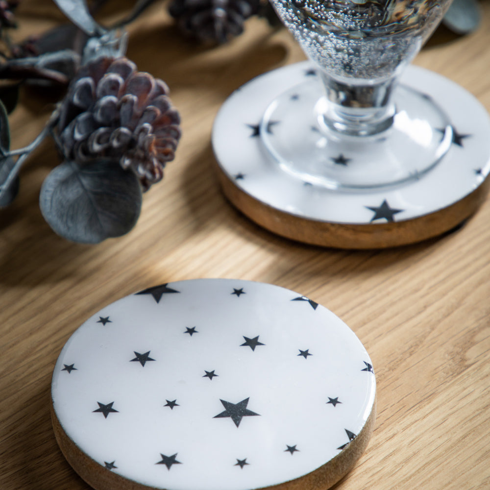Gallery Interiors Set Of 4 Starry Coasters