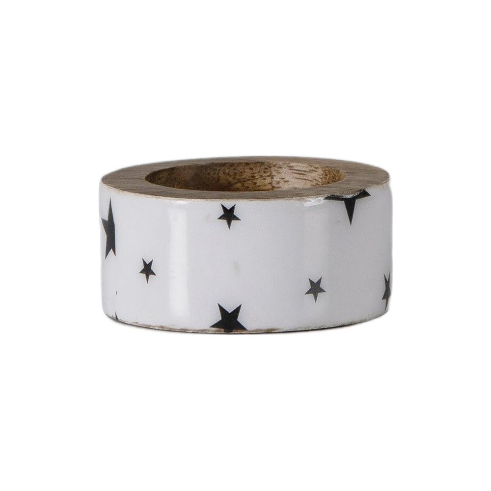 Product photograph of Gallery Interiors Set Of 4 Starry Napkin Rings from Olivia's.