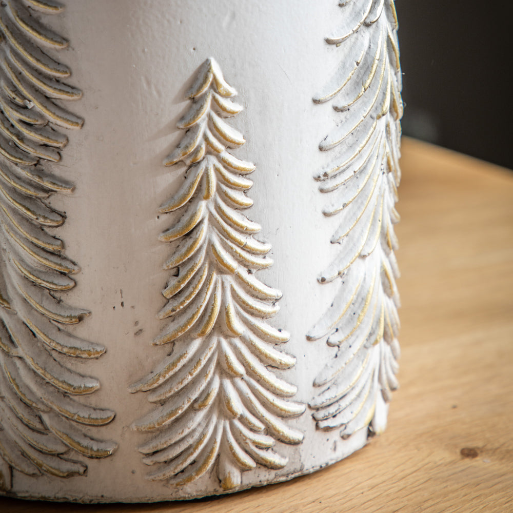 Product photograph of Gallery Interiors Forest Vase White Gold from Olivia's.