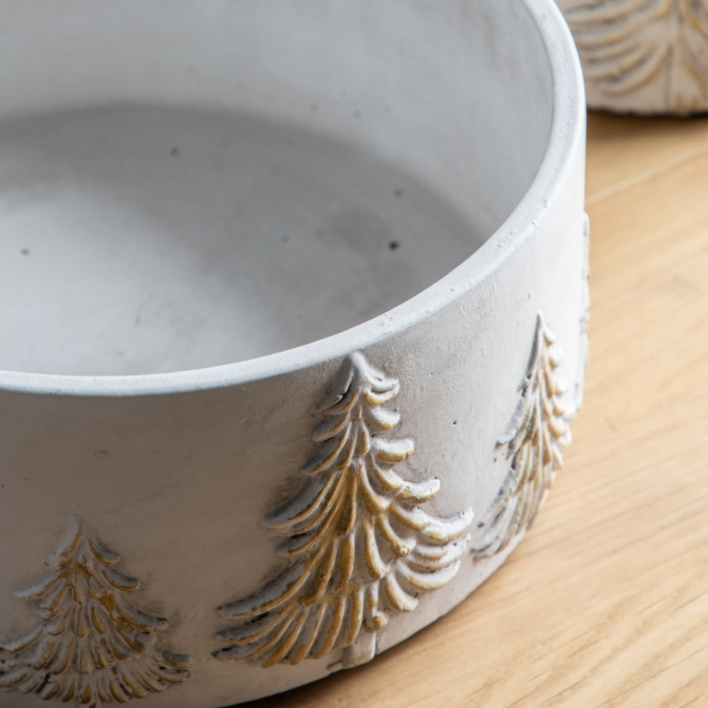 Product photograph of Gallery Interiors Forest Bowl White Gold from Olivia's.