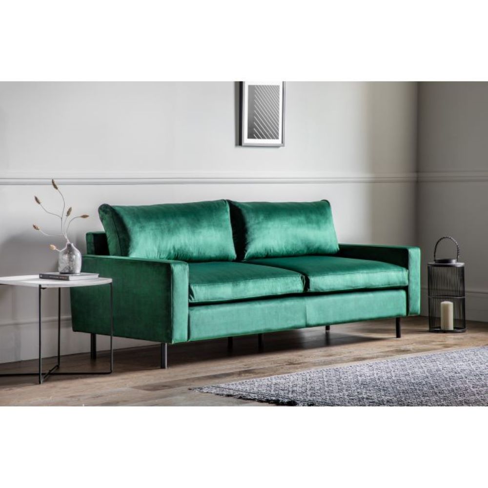 Product photograph of Olivia S Sofa In A Box Model 7 - 2 Seater Sofa In Bottle Green from Olivia's.