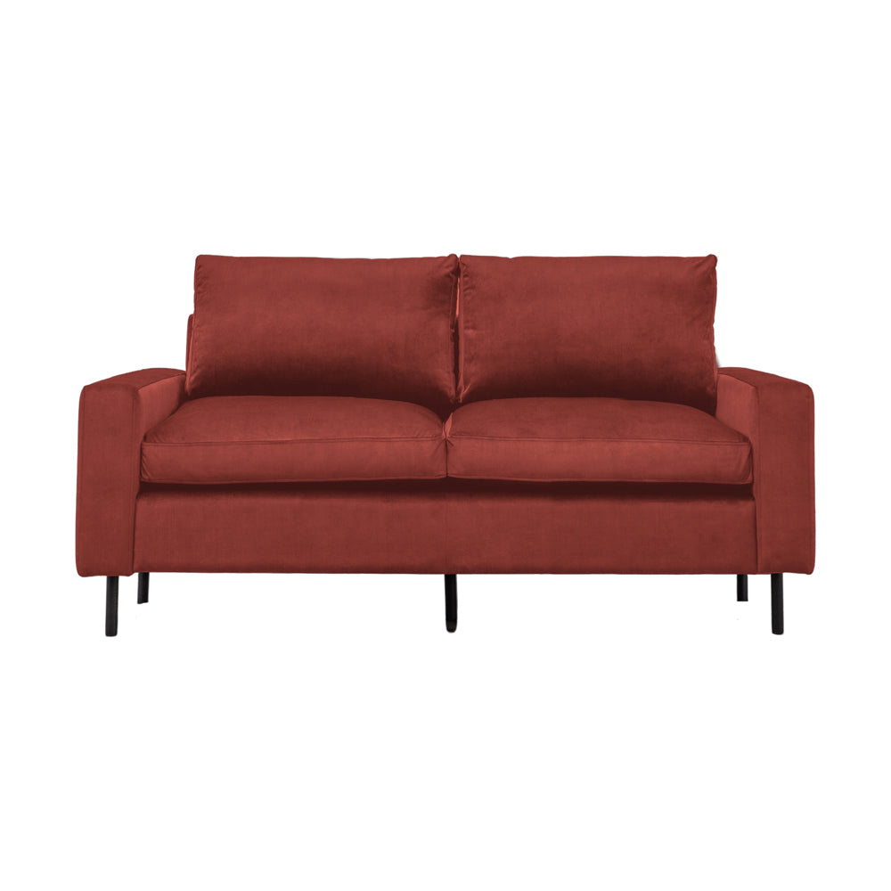 Product photograph of Olivia S Sofa In A Box Model 7 - 2 Seater Sofa In Sunset Red from Olivia's