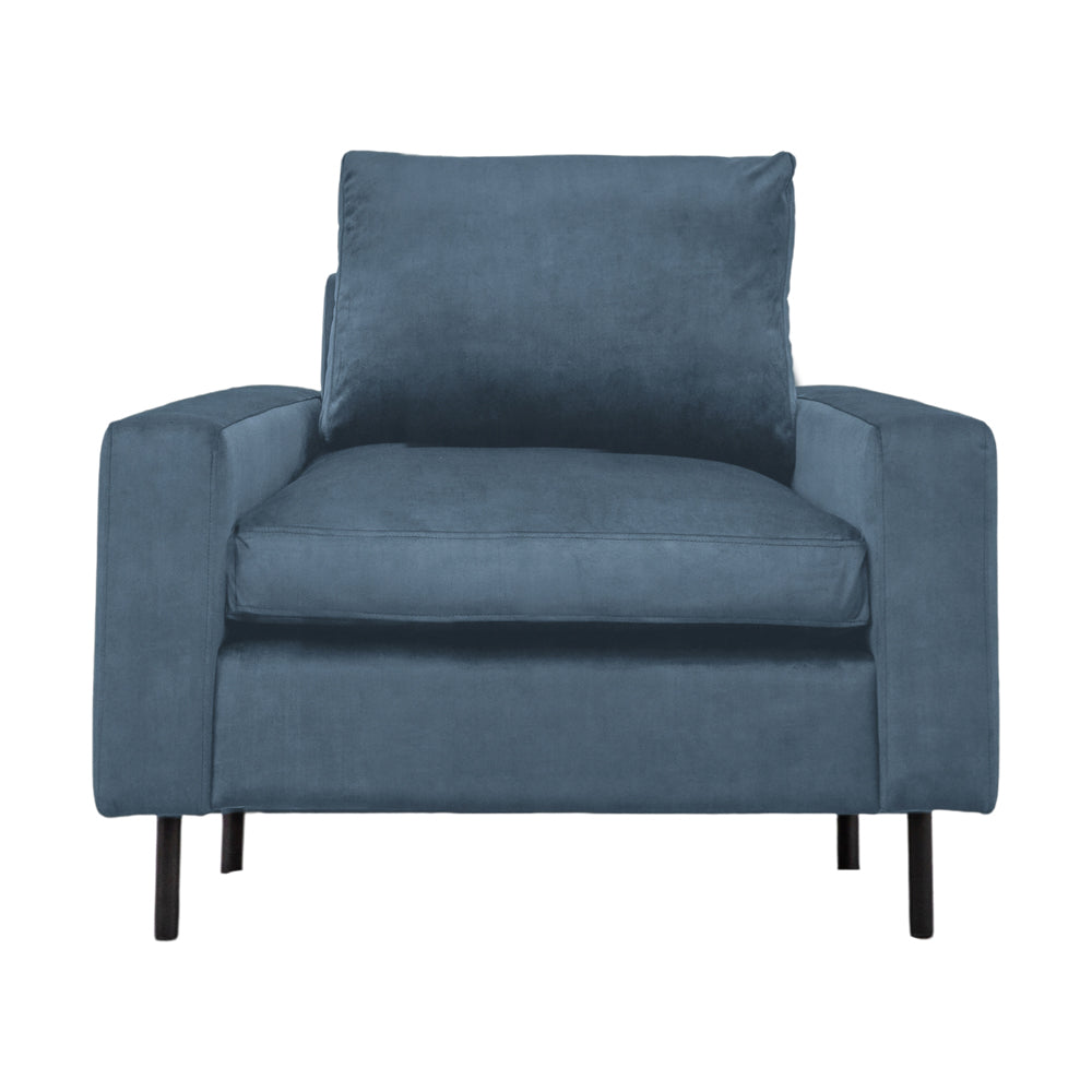 Product photograph of Olivia S Sofa In A Box Model 7 - Armchair In Airforce Blue from Olivia's