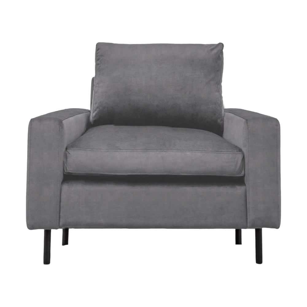 Product photograph of Olivia S Sofa In A Box Model 7 - Armchair In Steel Grey from Olivia's