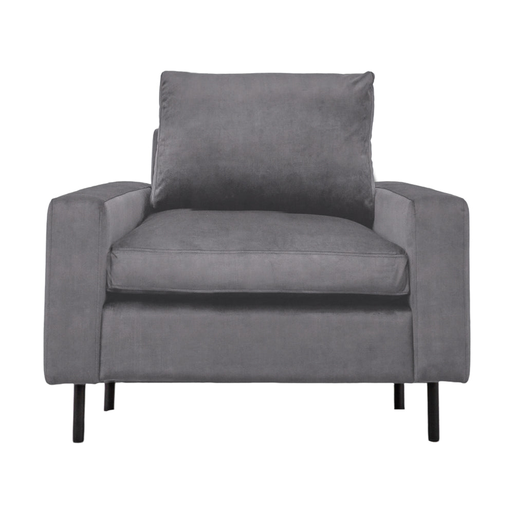 Olivias Sofa In A Box Model 7 Armchair In Steel Grey