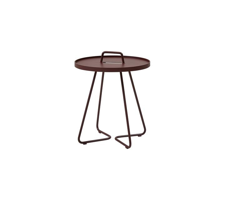 Product photograph of Cane-line On-the-move Outdoor Side Table Small Bordeaux from Olivia's