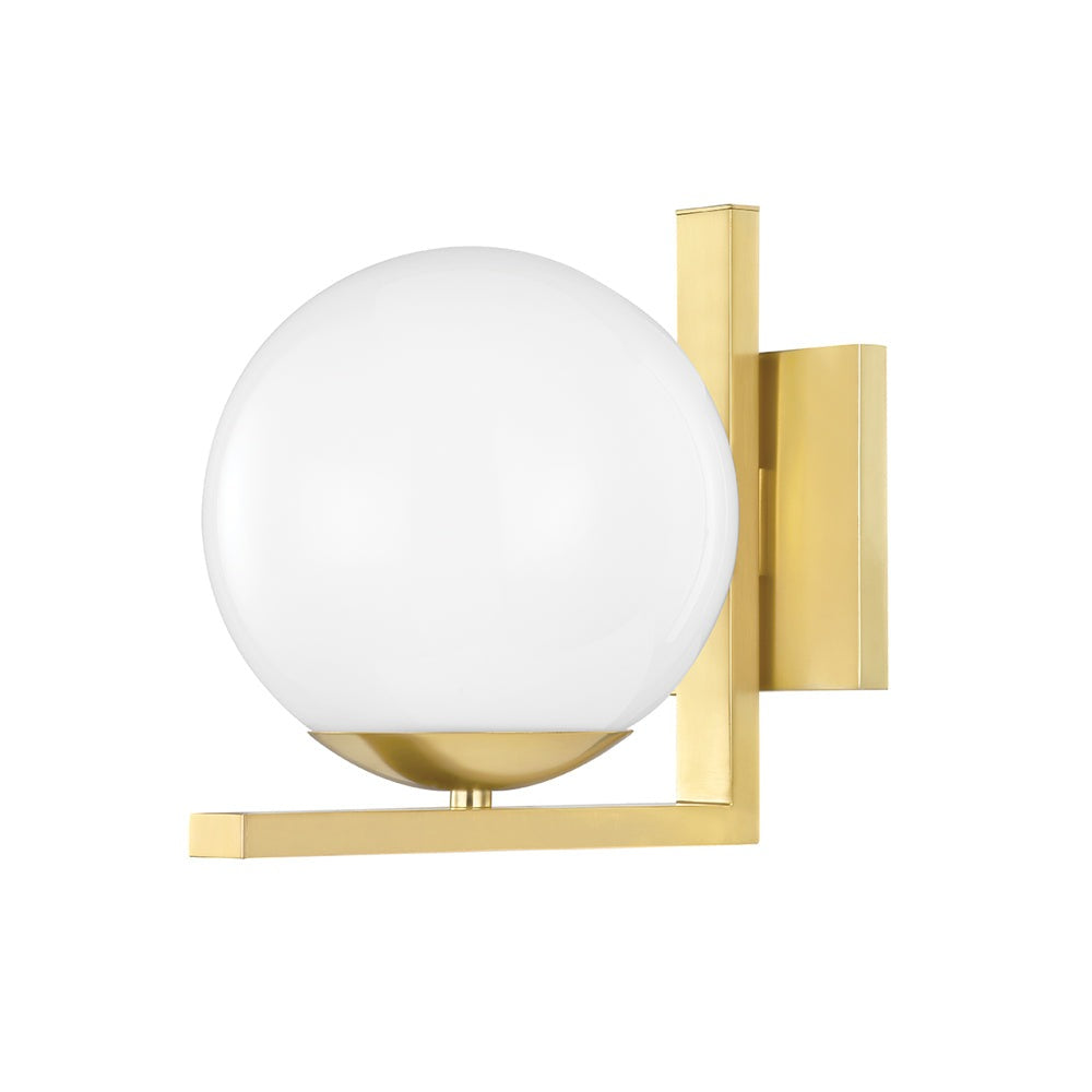 Product photograph of Hudson Valley Lighting Tanner Wall Sconce Aged Brass from Olivia's