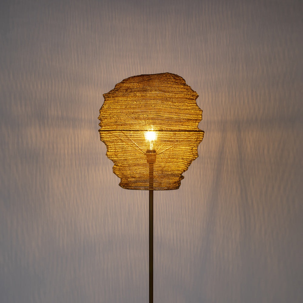 Product photograph of Olivia S Nordic Living Collection - Lea Floor Lamp In Brass from Olivia's.