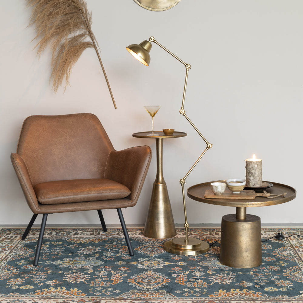 Olivias Nordic Living Collection Ame Floor Lamp In Brass