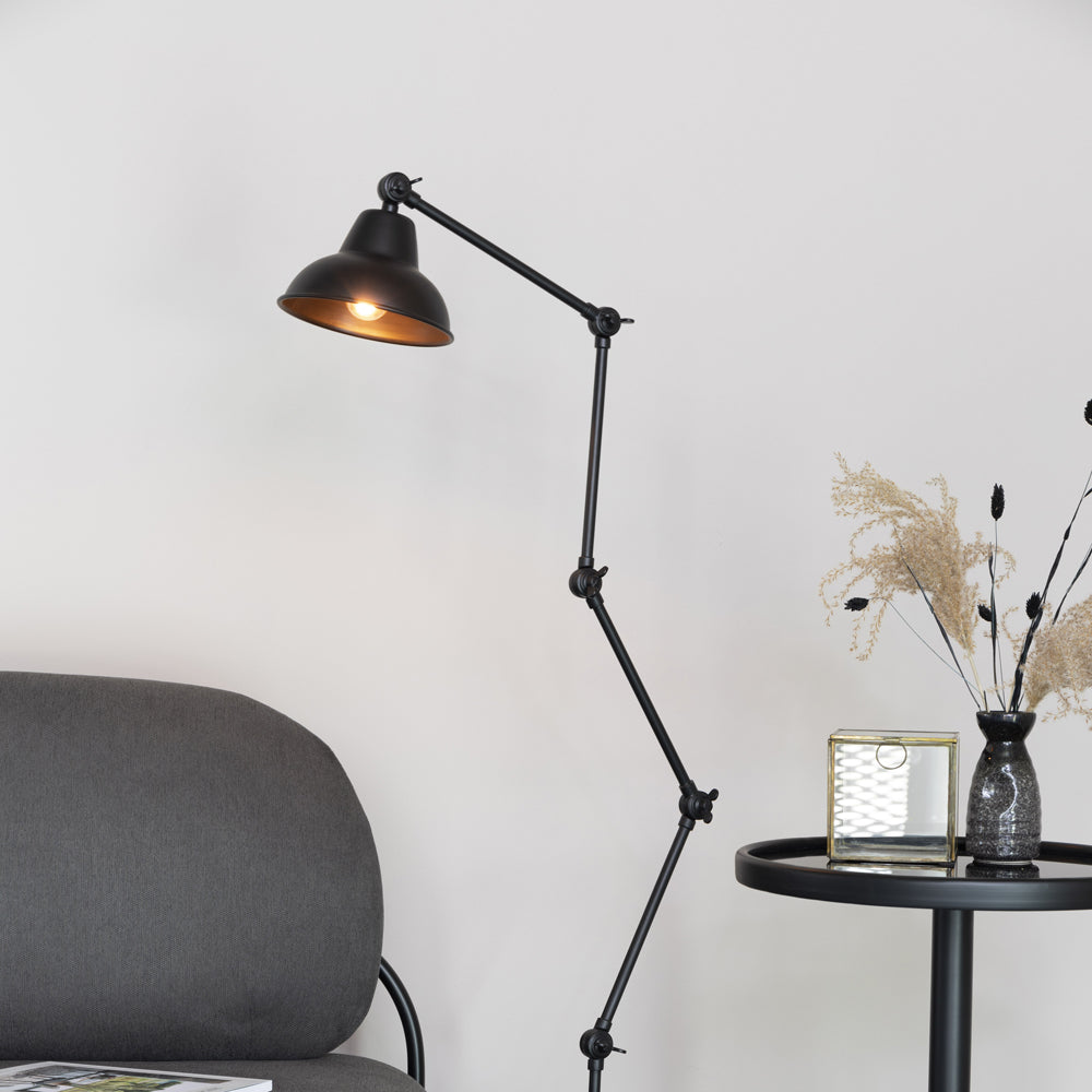 Product photograph of Olivia S Nordic Living Collection - Ame Floor Lamp In Black from Olivia's.