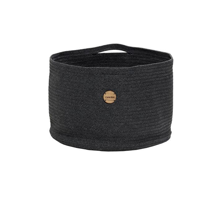Product photograph of Cane-line Large Soft Rope Basket Dark Grey from Olivia's
