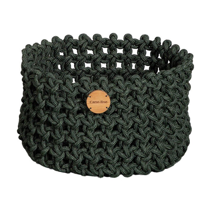 Product photograph of Cane-line Soft Rope Basket Dark Green Medium from Olivia's