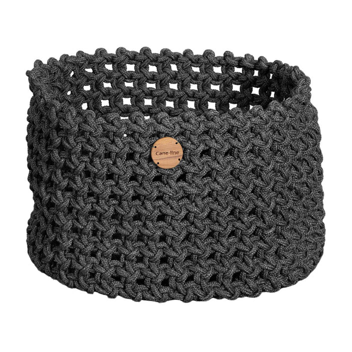 Product photograph of Cane-line Soft Rope Basket Dark Grey Large from Olivia's