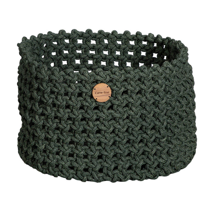 Product photograph of Cane-line Soft Rope Basket Dark Green Large from Olivia's.