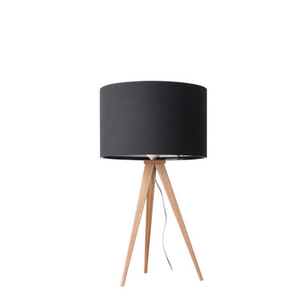 Product photograph of Zuiver Tripod Table Lamp Black - Wood Base Outlet Black Wood Base from Olivia's