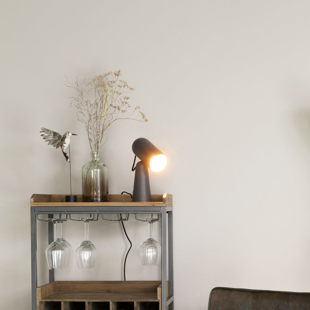 Product photograph of Olivia S Nordic Living Collection - Versa Desk Lamp In Dark Grey from Olivia's.