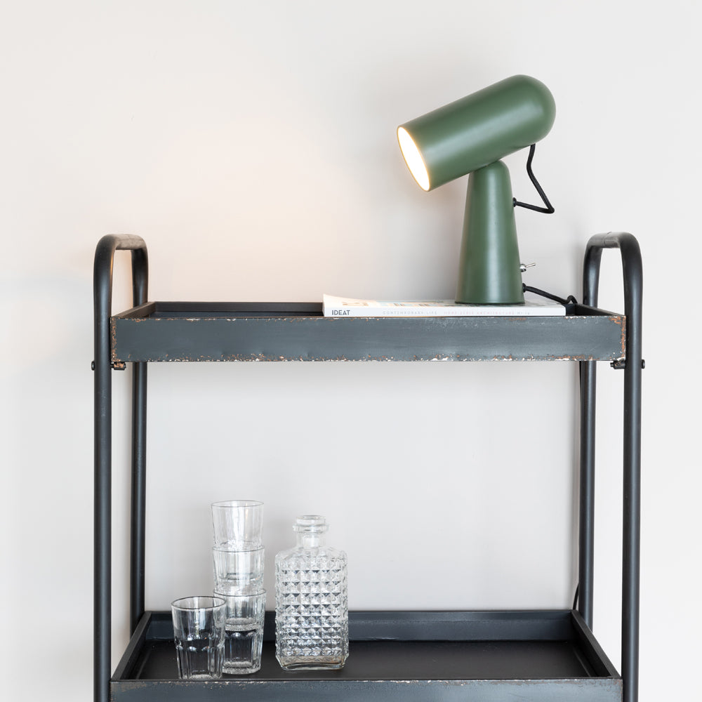 Product photograph of Olivia S Nordic Living Collection - Versa Desk Lamp In Green from Olivia's.