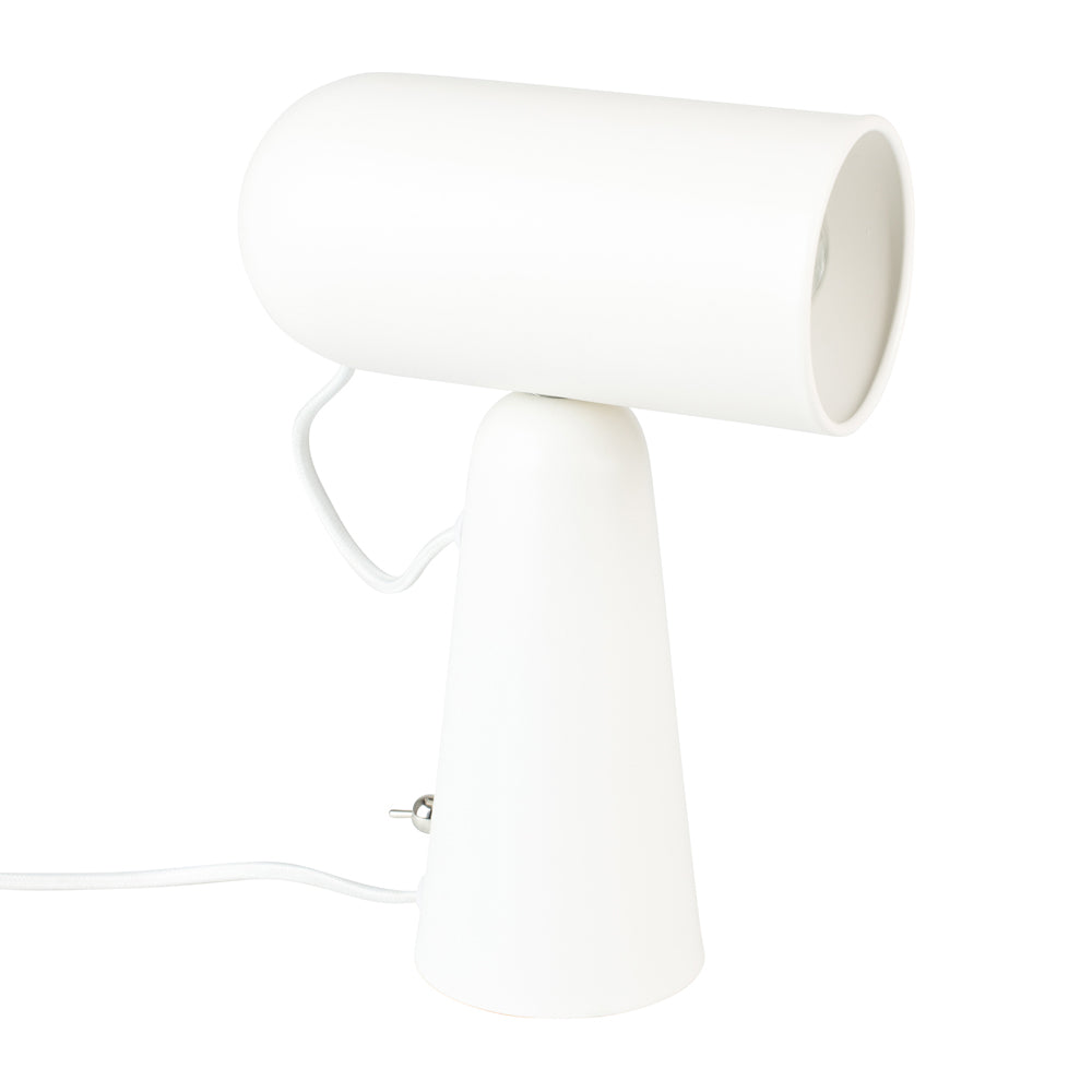 Product photograph of Olivia S Nordic Living Collection - Versa Desk Lamp In White from Olivia's