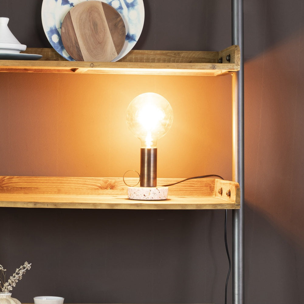 Product photograph of Olivia S Nordic Living Collection - Ase Table Lamp In Gold from Olivia's.