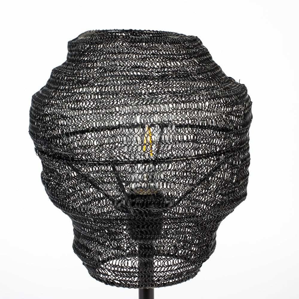 Product photograph of Olivia S Nordic Living Collection - Lea Table Lamp In Black from Olivia's.