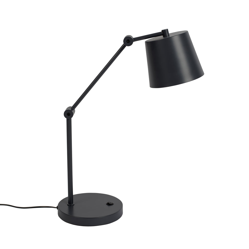 Product photograph of Olivia S Nordic Living Collection - Haley Desk Lamp In Black from Olivia's.