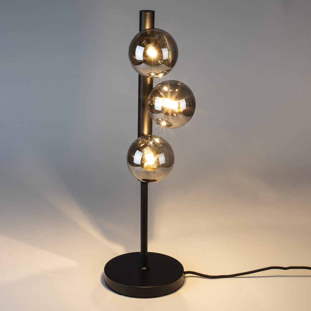 Product photograph of Olivia S Nordic Living Collection - Noa Table Lamp In Smoke from Olivia's.