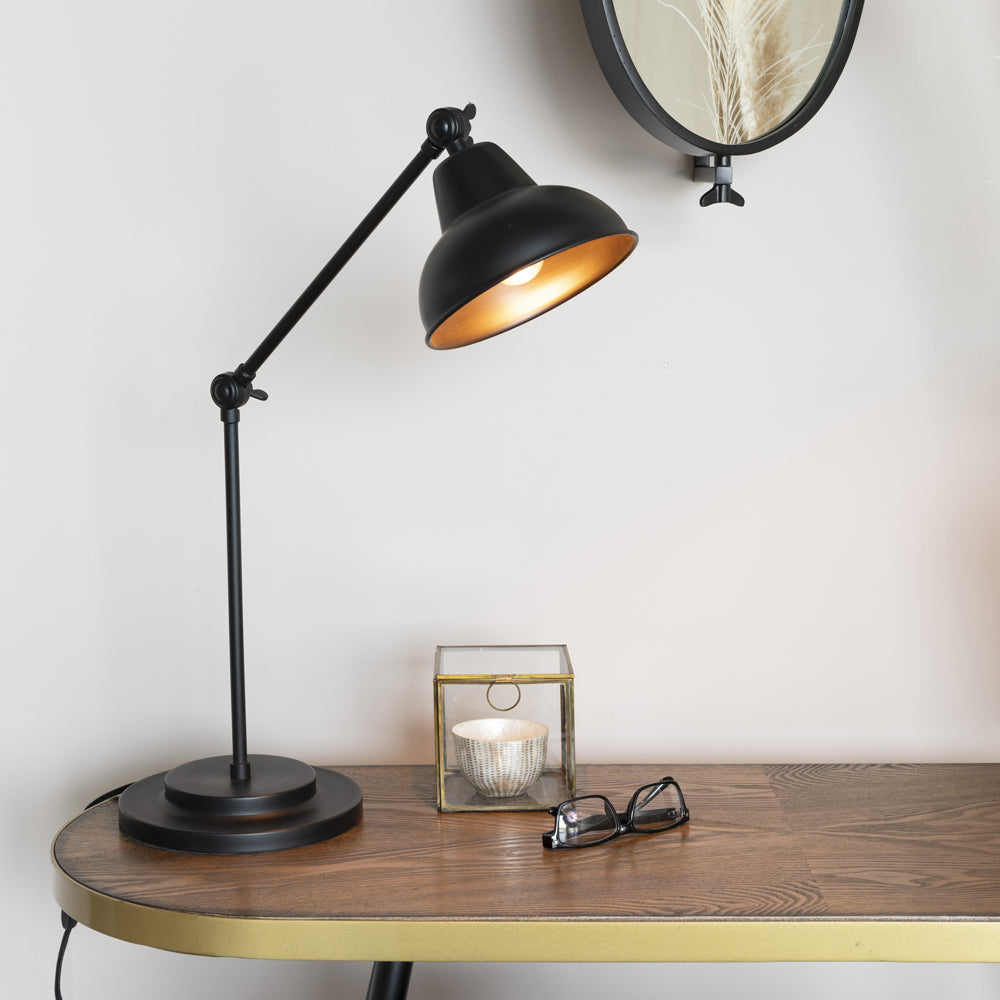 Product photograph of Olivia S Nordic Living Collection - Ame Table Lamp In Black from Olivia's.