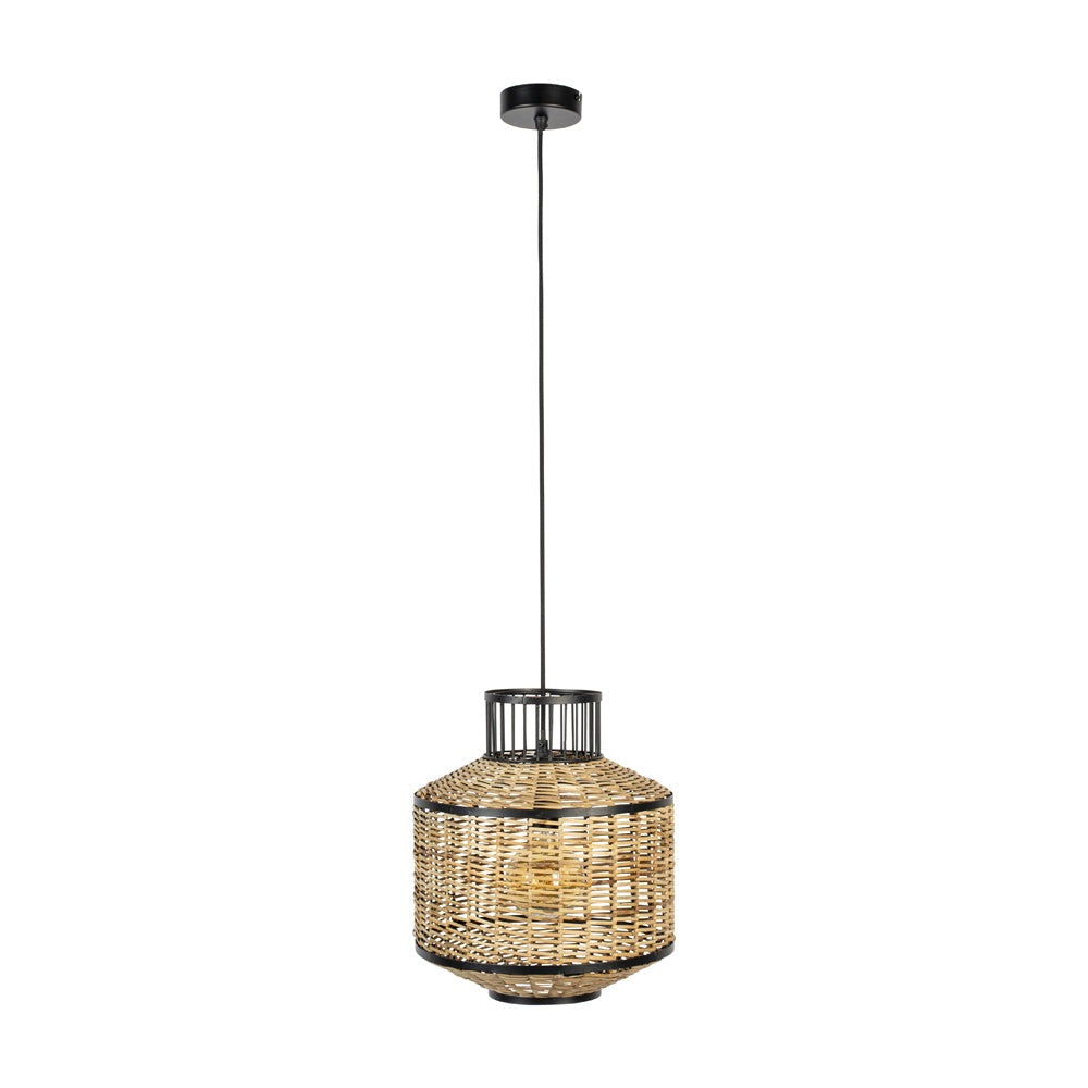 Product photograph of Olivia S Nordic Living Collection - Celina Pendant Lamp In Black Large from Olivia's
