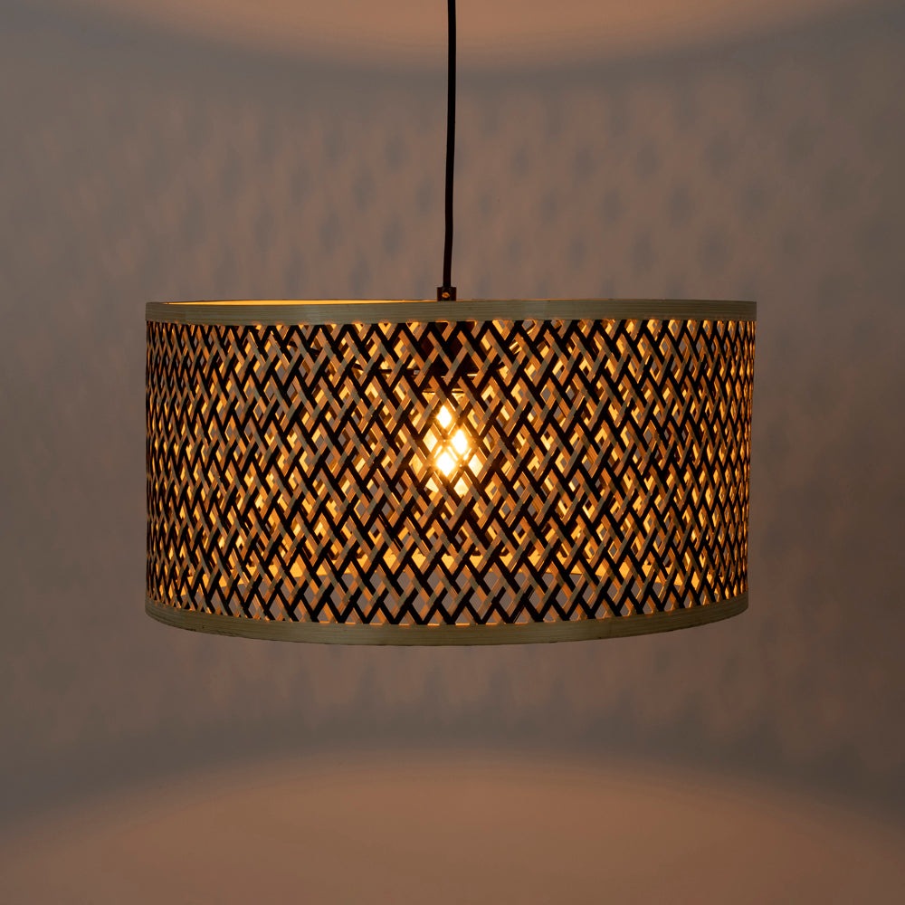 Product photograph of Olivia S Nordic Living Collection Ishmael Pendant Light In Bamboo Small from Olivia's.