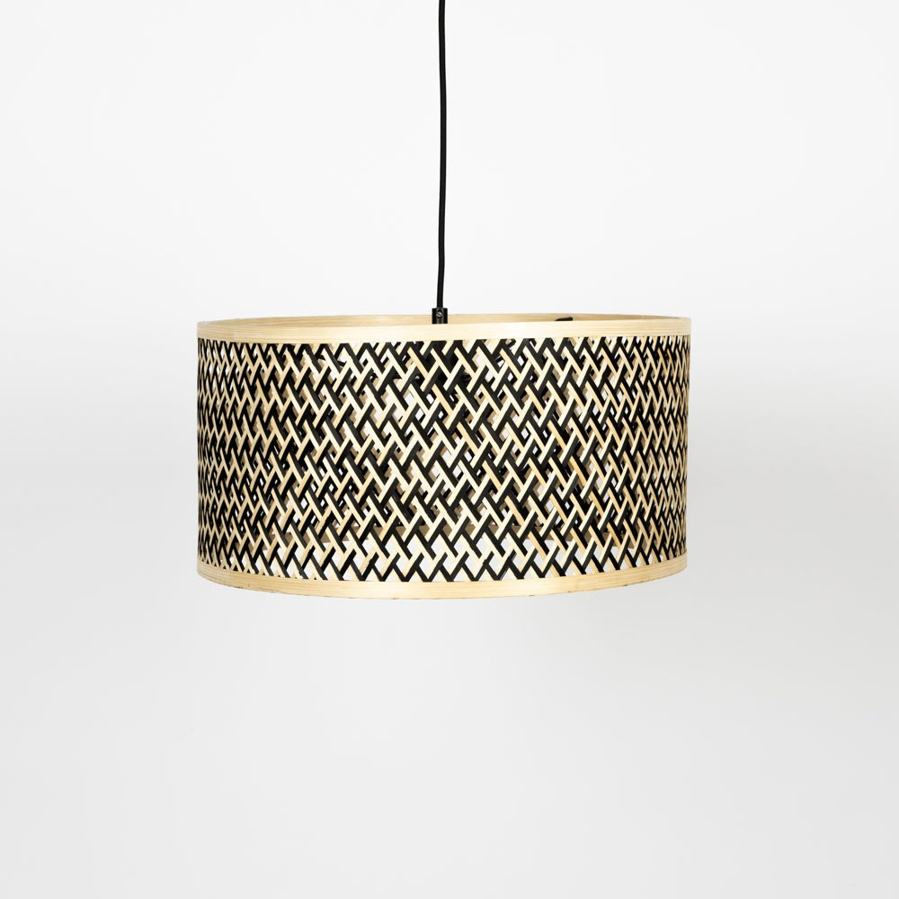 Product photograph of Olivia S Nordic Living Collection Ishmael Pendant Light In Bamboo Small from Olivia's.